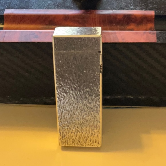Dunhill rollagas lighter silver-classic fine bark model great working c… - Picture 5 of 6